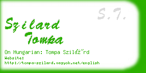 szilard tompa business card